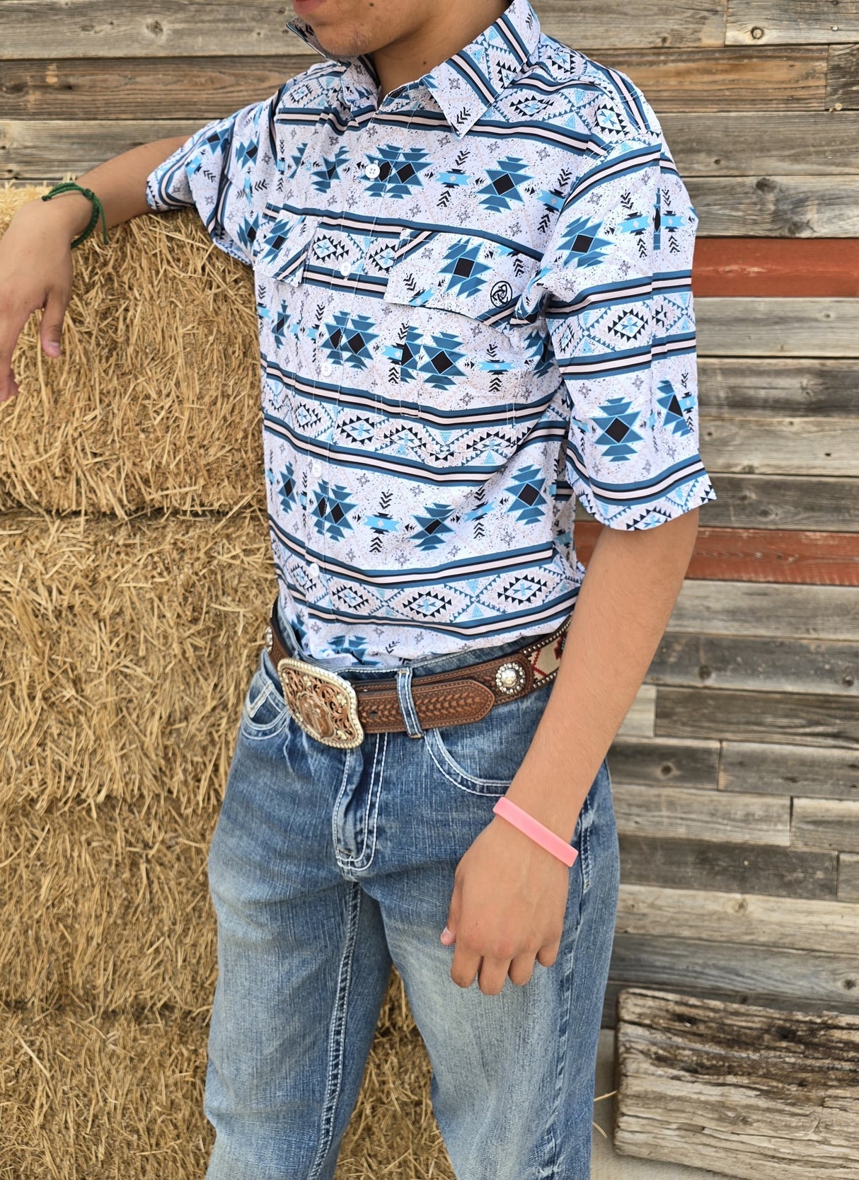 Men's Cool Tech Short Sleeve Button Up - SKCL2023132