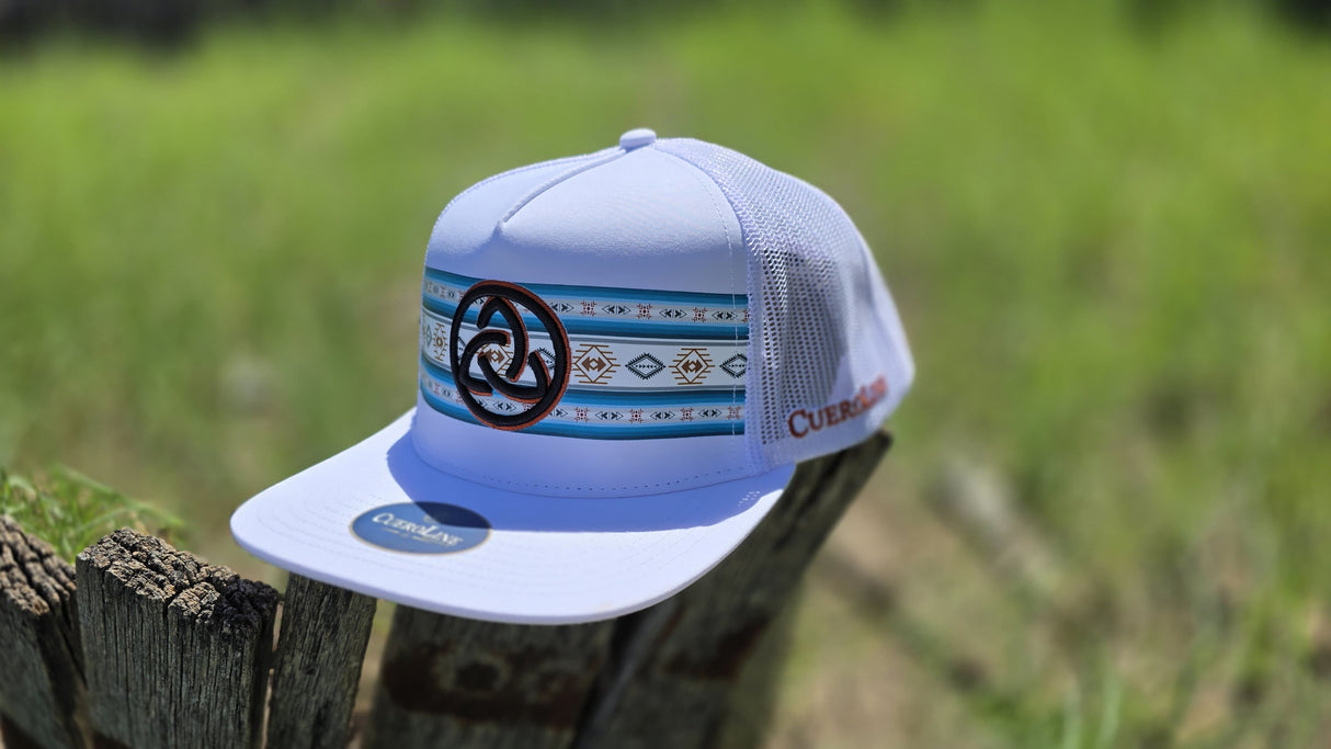 White Aztec Cap