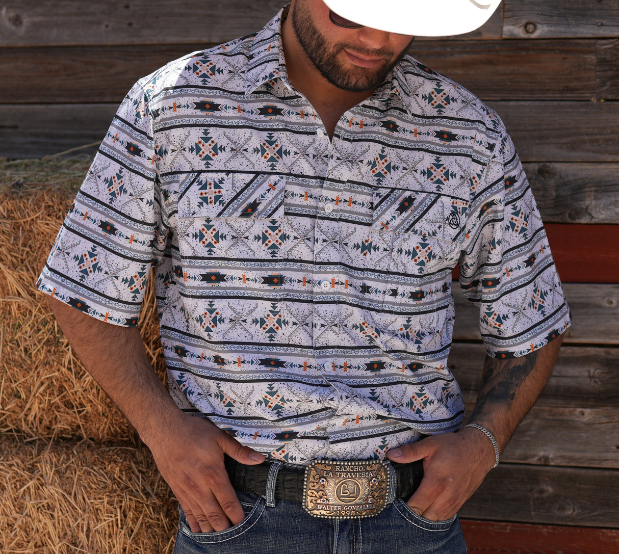 Men's Cool Tech Short Sleeve Button Up - SKCL2023130