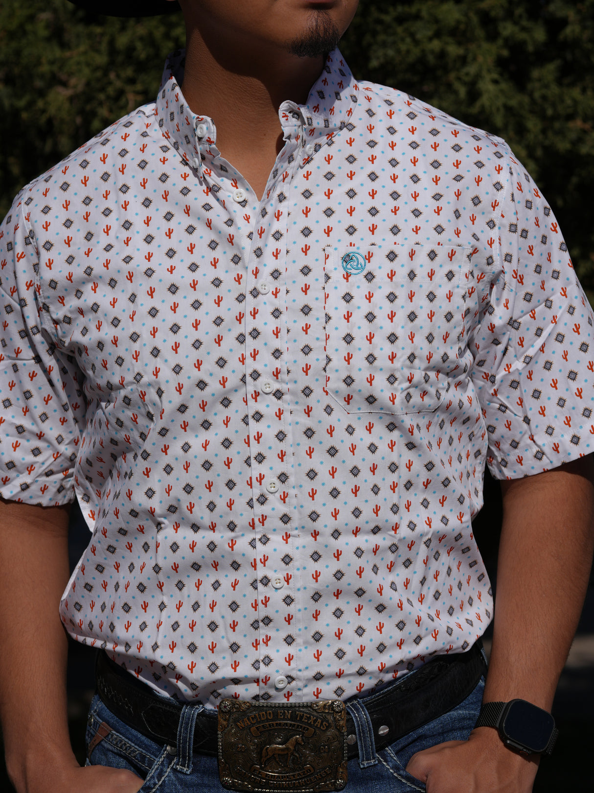 Men's Short Sleeve Button Up - SKCL2023104-SS