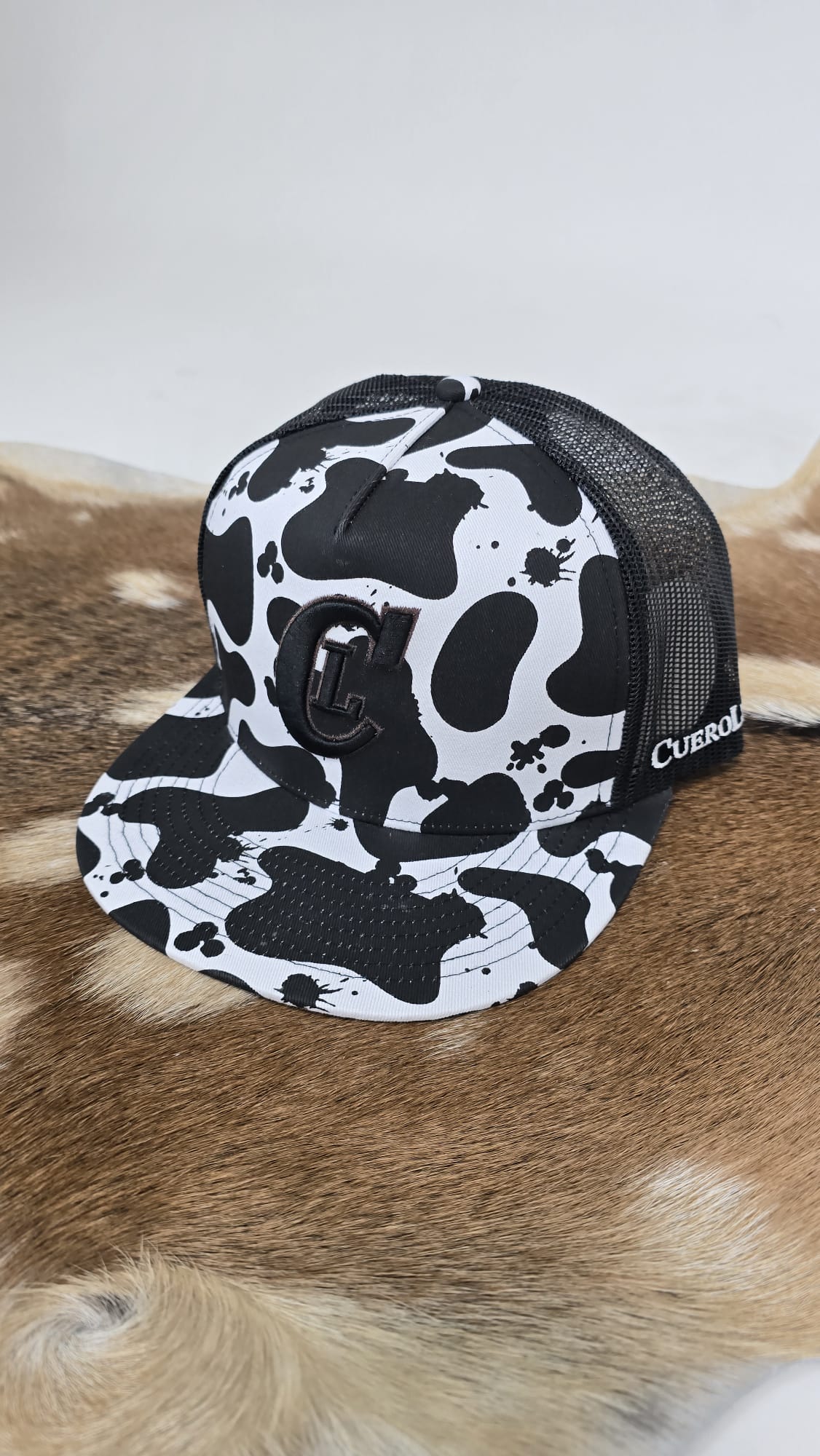 CL Cowprint Black Cap