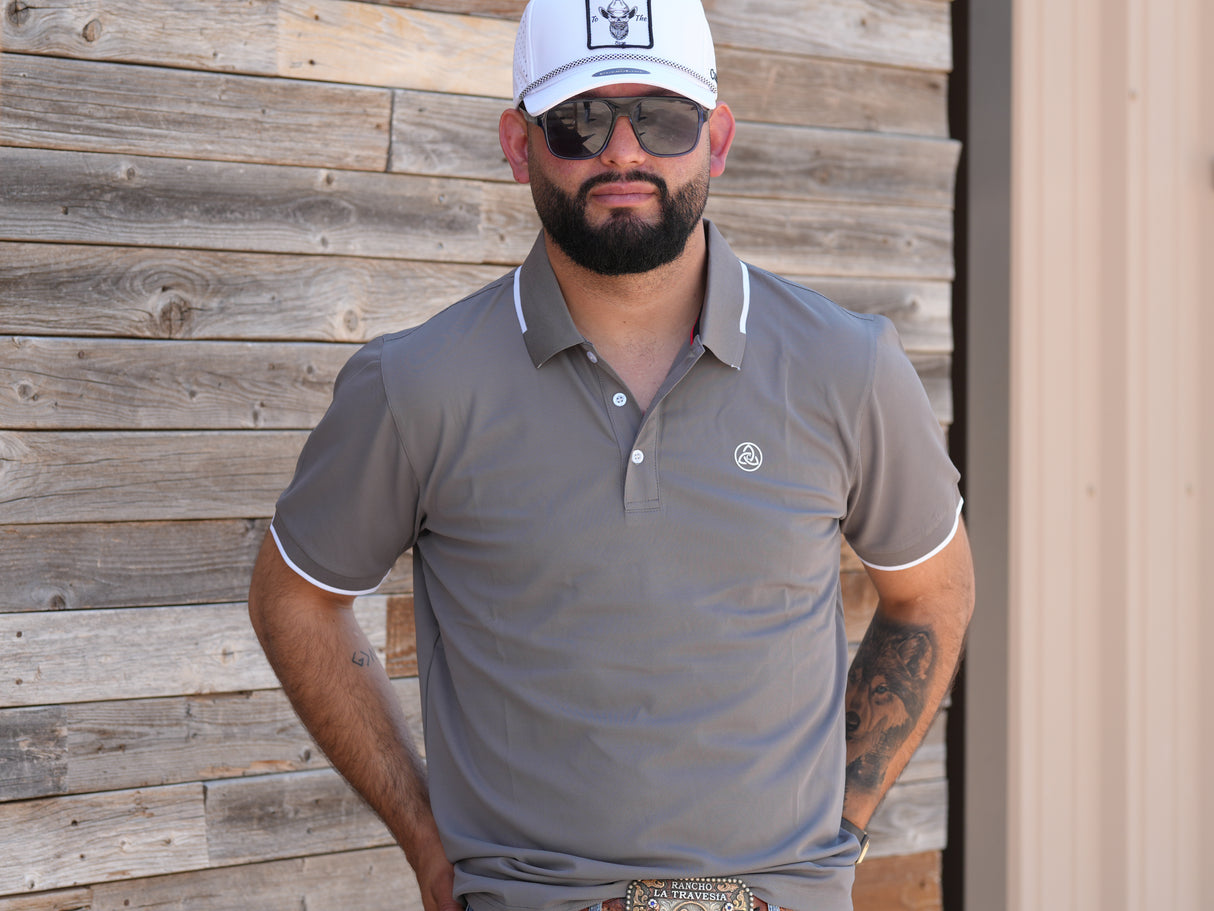 Grey Classic Polo - P17