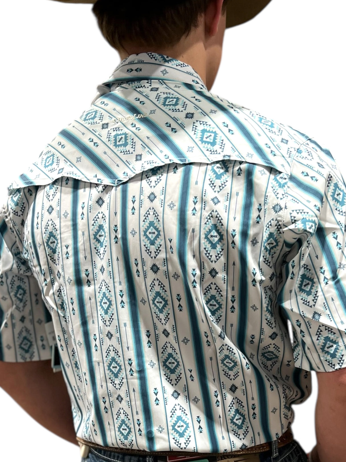 Men's Cowboy Tech Short Sleeve Pearl Snap - SKCL2023140