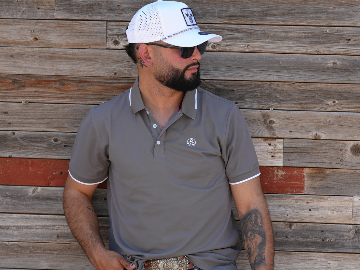 Grey Classic Polo - P17