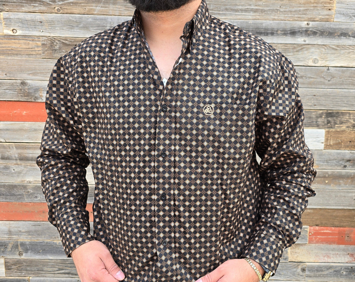 Black Brown Diamonds Classic Fit- SKCL2023007 007 *PLEASE SIZE DOWN*