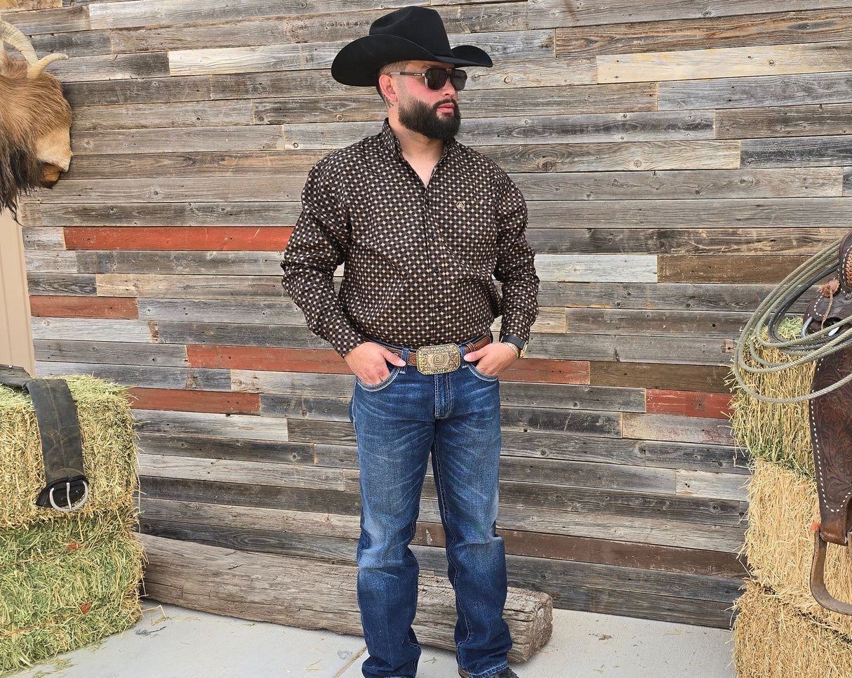 Black Brown Diamonds Classic Fit- SKCL2023007 007 *PLEASE SIZE DOWN*