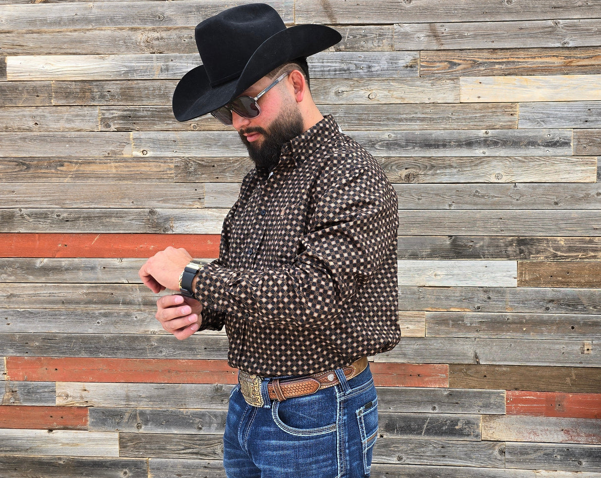 Black Brown Diamonds Classic Fit- SKCL2023007 007 *PLEASE SIZE DOWN*