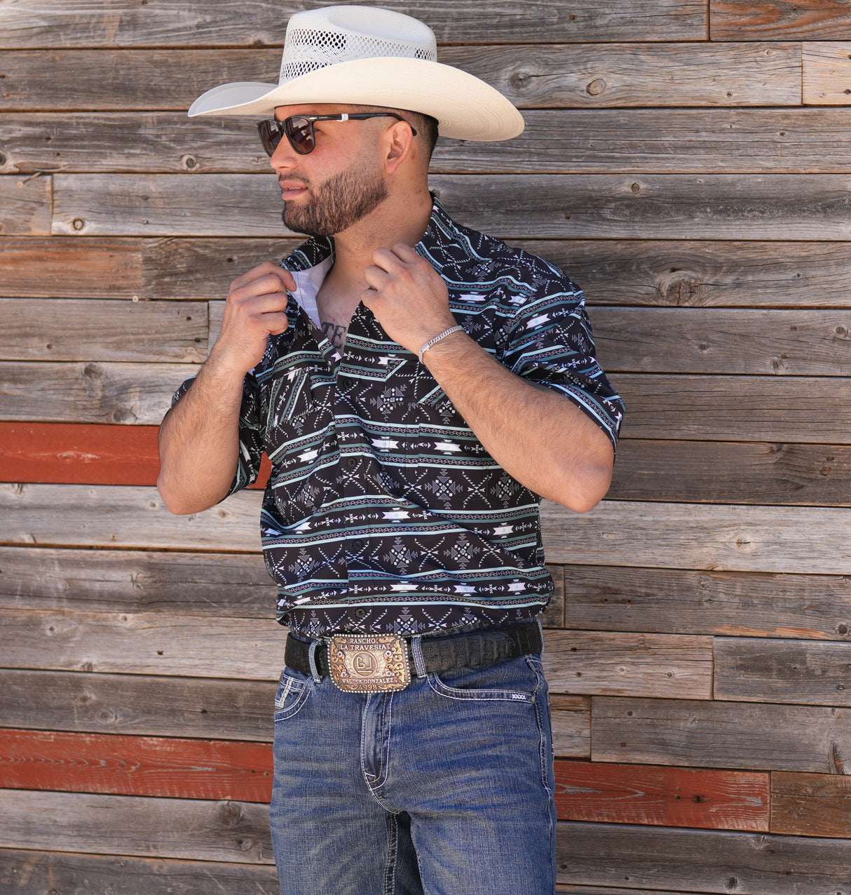 Men's Cool Tech Short Sleeve Button Up - SKCL2023128