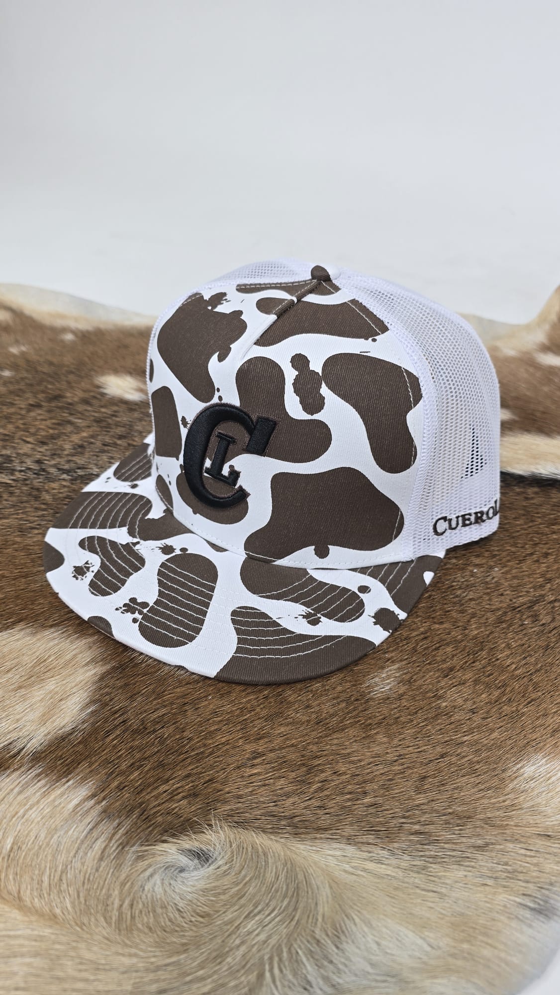 CL Cowprint Brown Cap