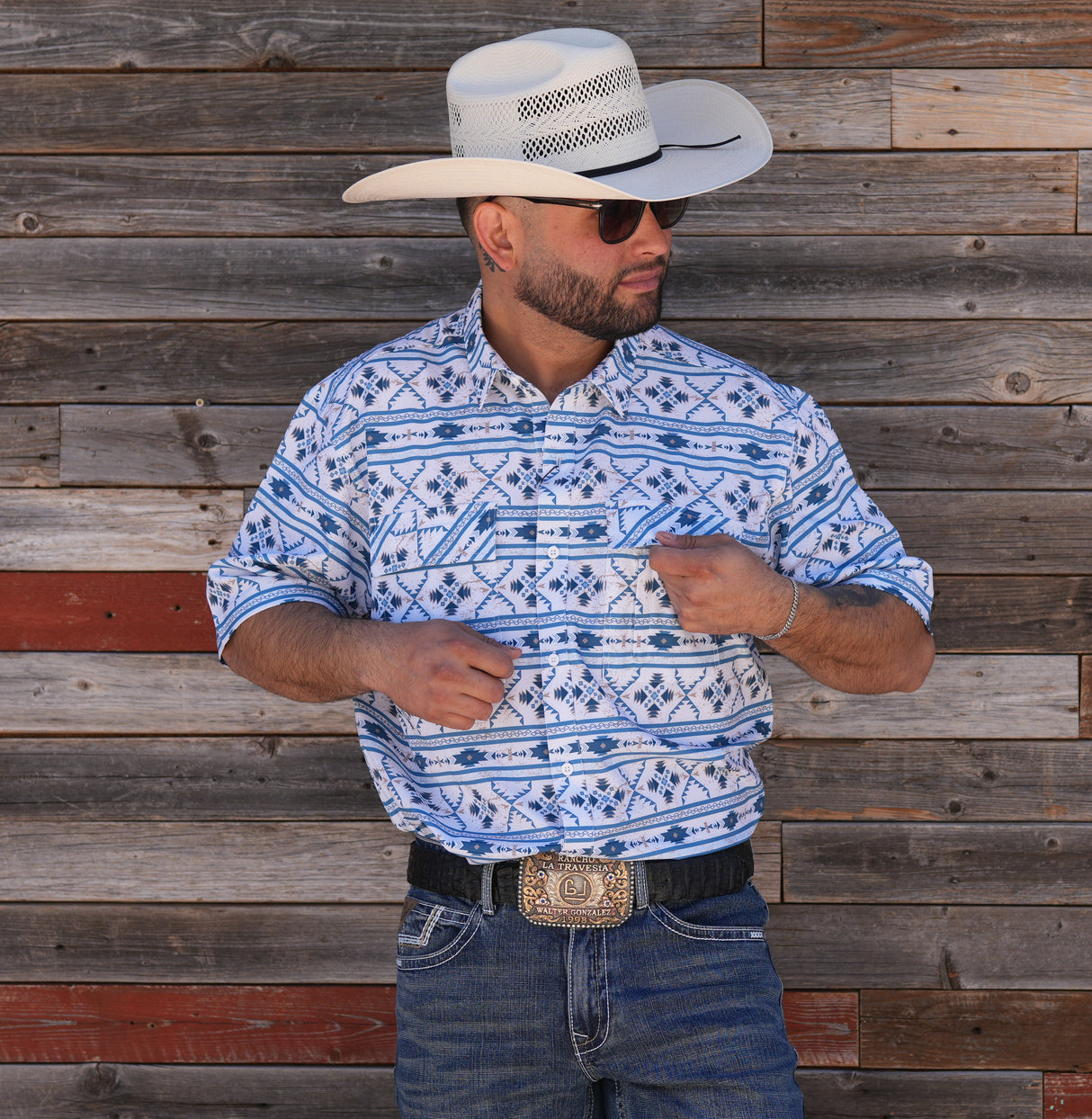 Men's Cool Tech Short Sleeve Button Up - SKCL2023129