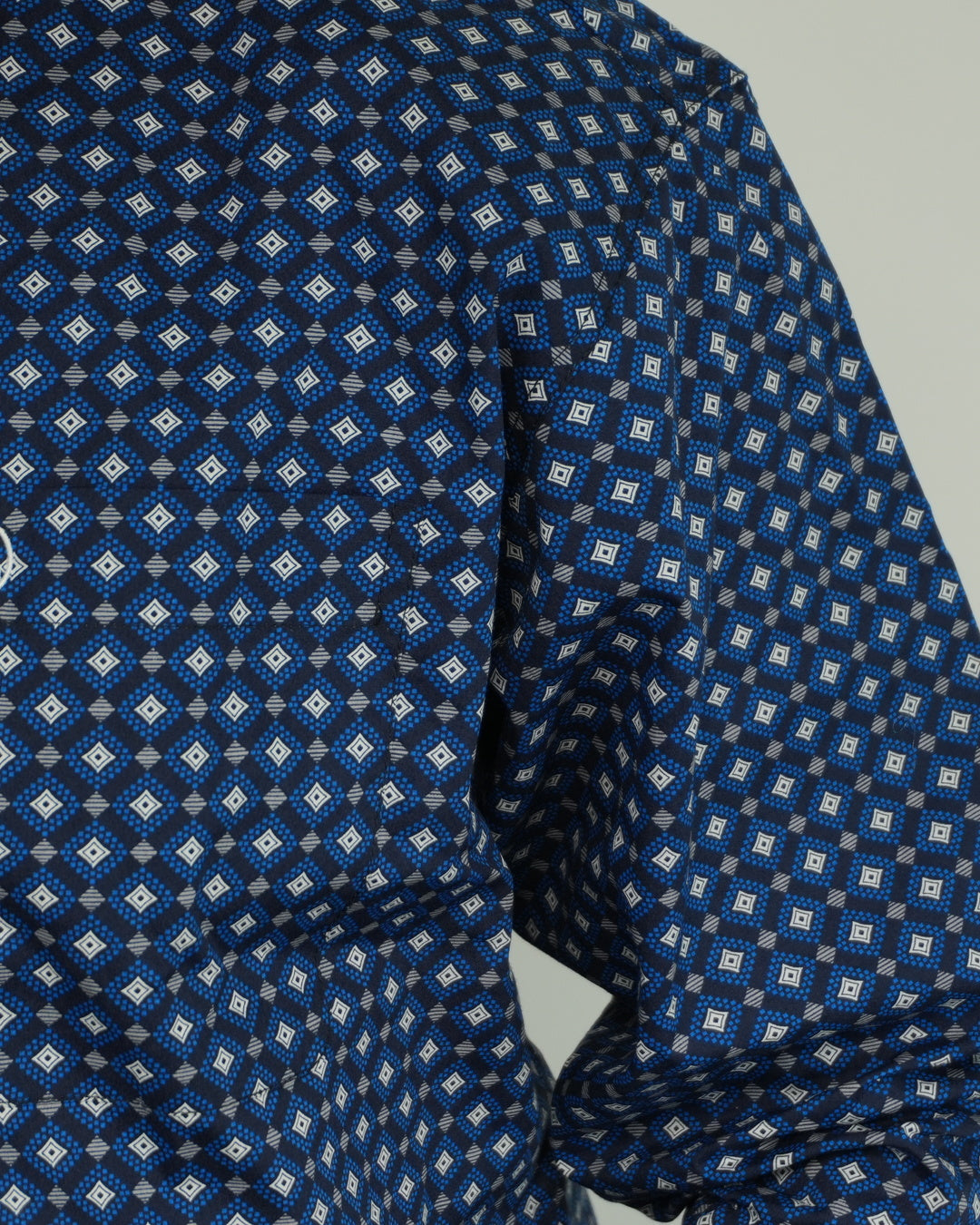 Blue Geometric Print on Black Classic-SKCL2023005 005 *PLEASE SIZE DOWN*