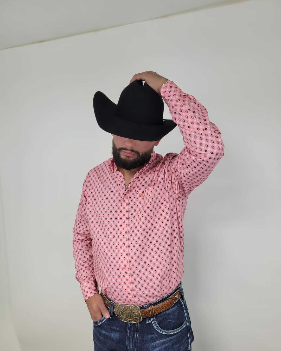 Pink Brown Geometric Print Classic- SKCL2023031 031 *PLEASE SIZE DOWN*