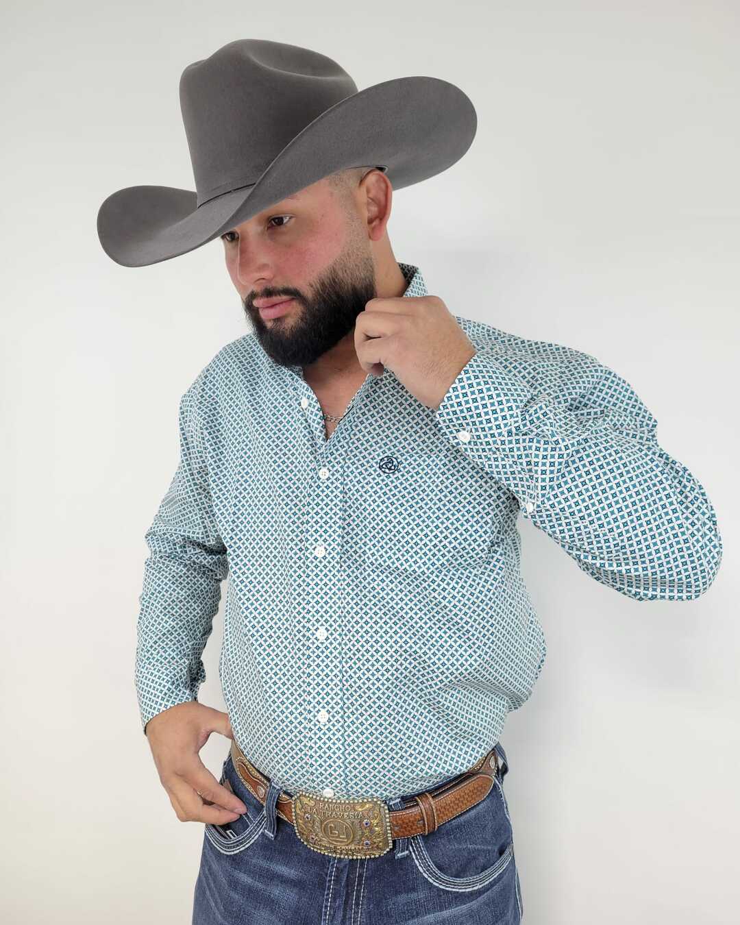 Green diamonds on White Classic- SKCL2023006 006 *PLEASE SIZE DOWN*