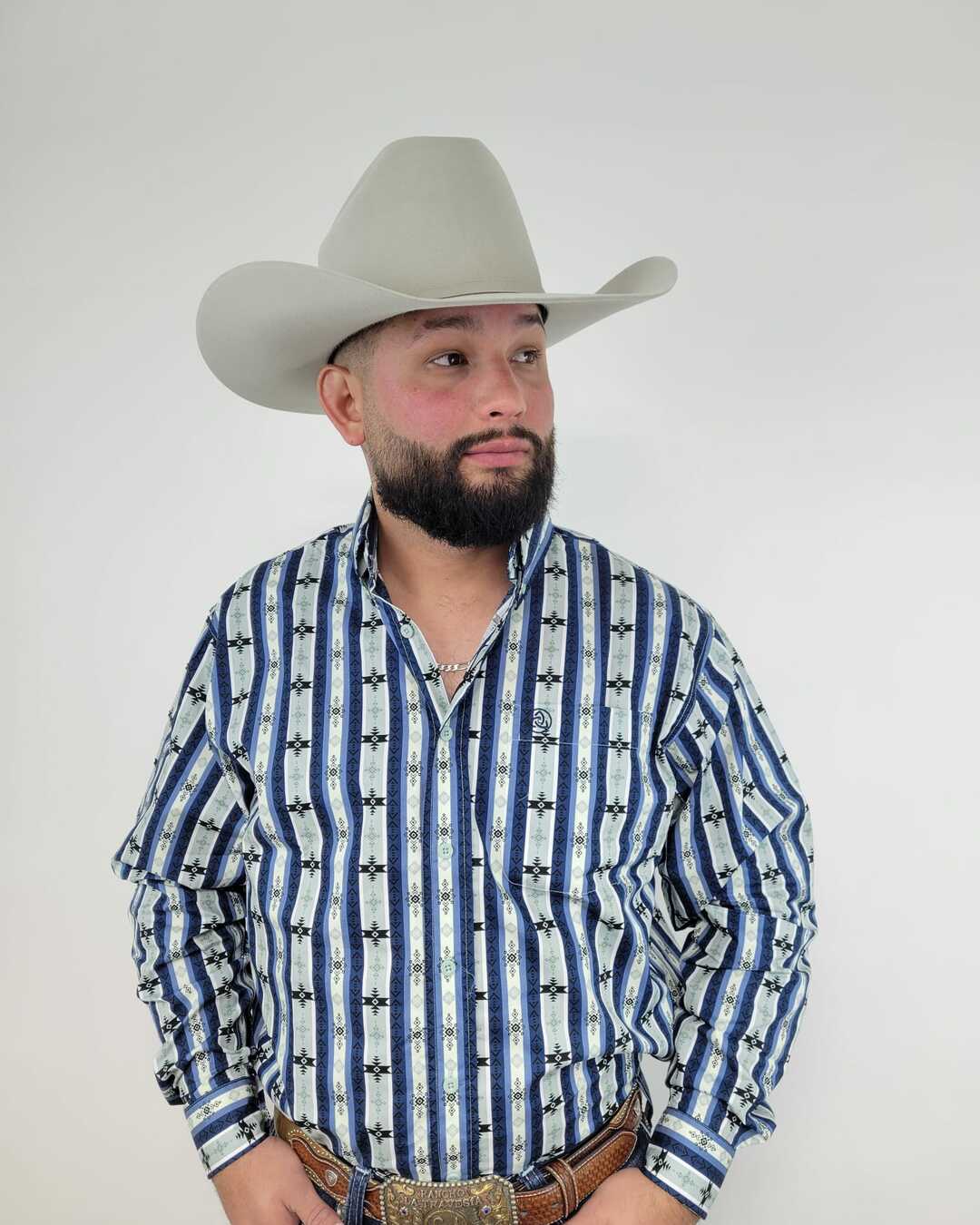 Aztec Blue Green Stripes Classic-SKCL2023015 015 *PLEASE SIZE DOWN*