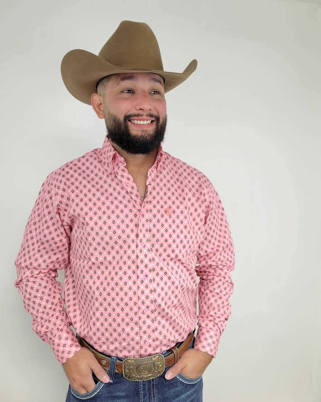 Pink Brown Geometric Print Classic- SKCL2023031 031 *PLEASE SIZE DOWN*