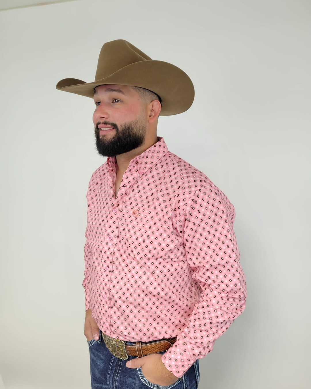 Pink Brown Geometric Print Classic- SKCL2023031 031 *PLEASE SIZE DOWN*