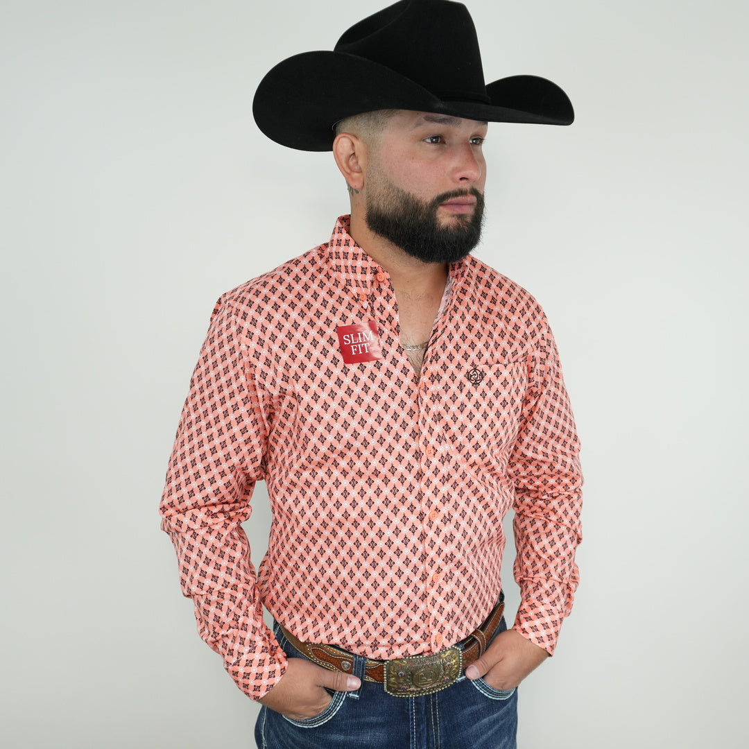 Fancy Aztec Symbols Pink Slim-SKCL2023040 040