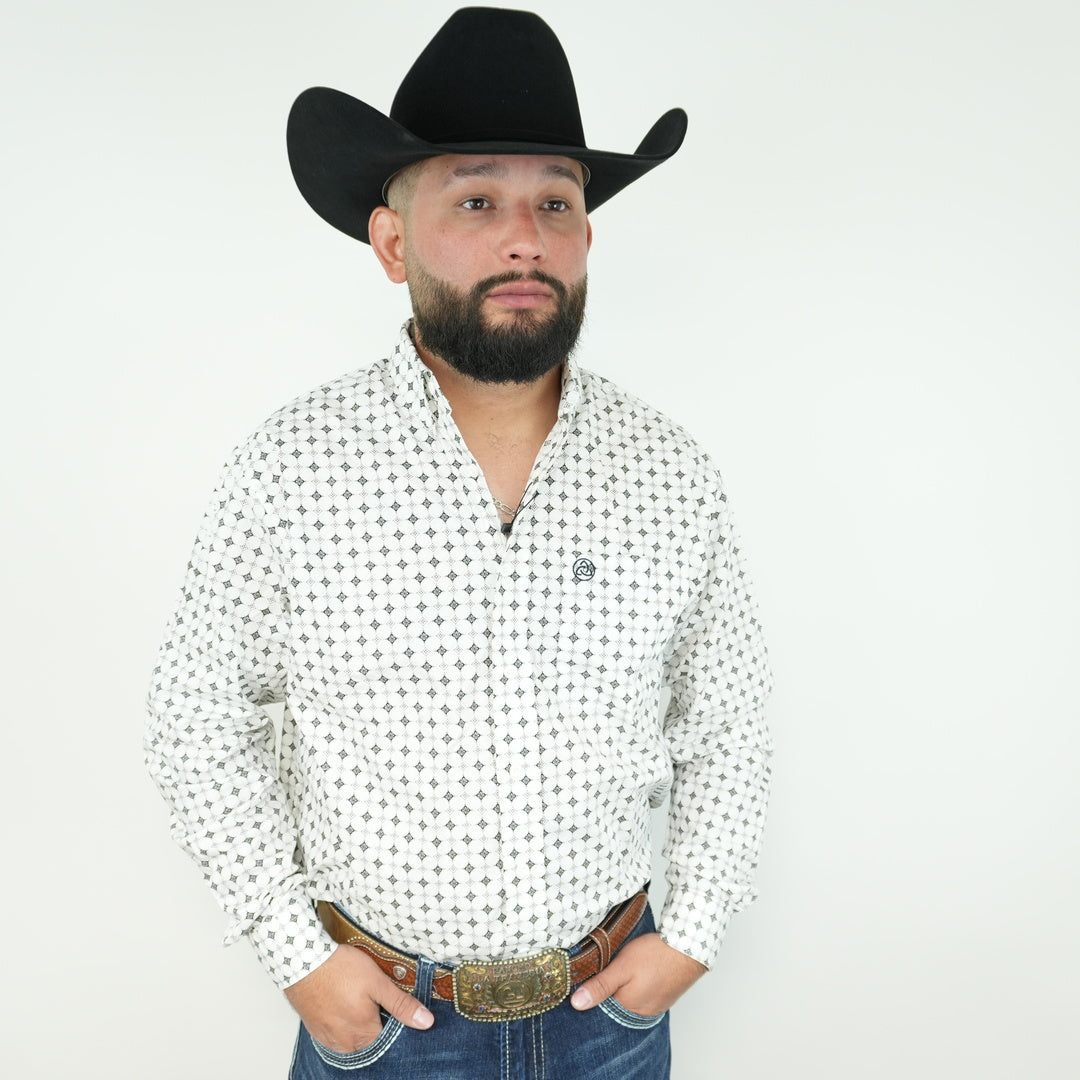 Black & White Geometric Design Classic-SKCL2023048 048 *PLEASE SIZE DOWN*