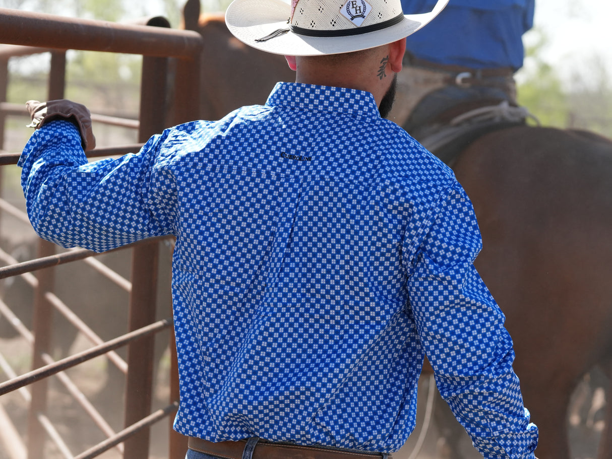 Dark Blue White Diamonds Classic Fit-SKCL2023036 036 *PLEASE SIZE DOWN*