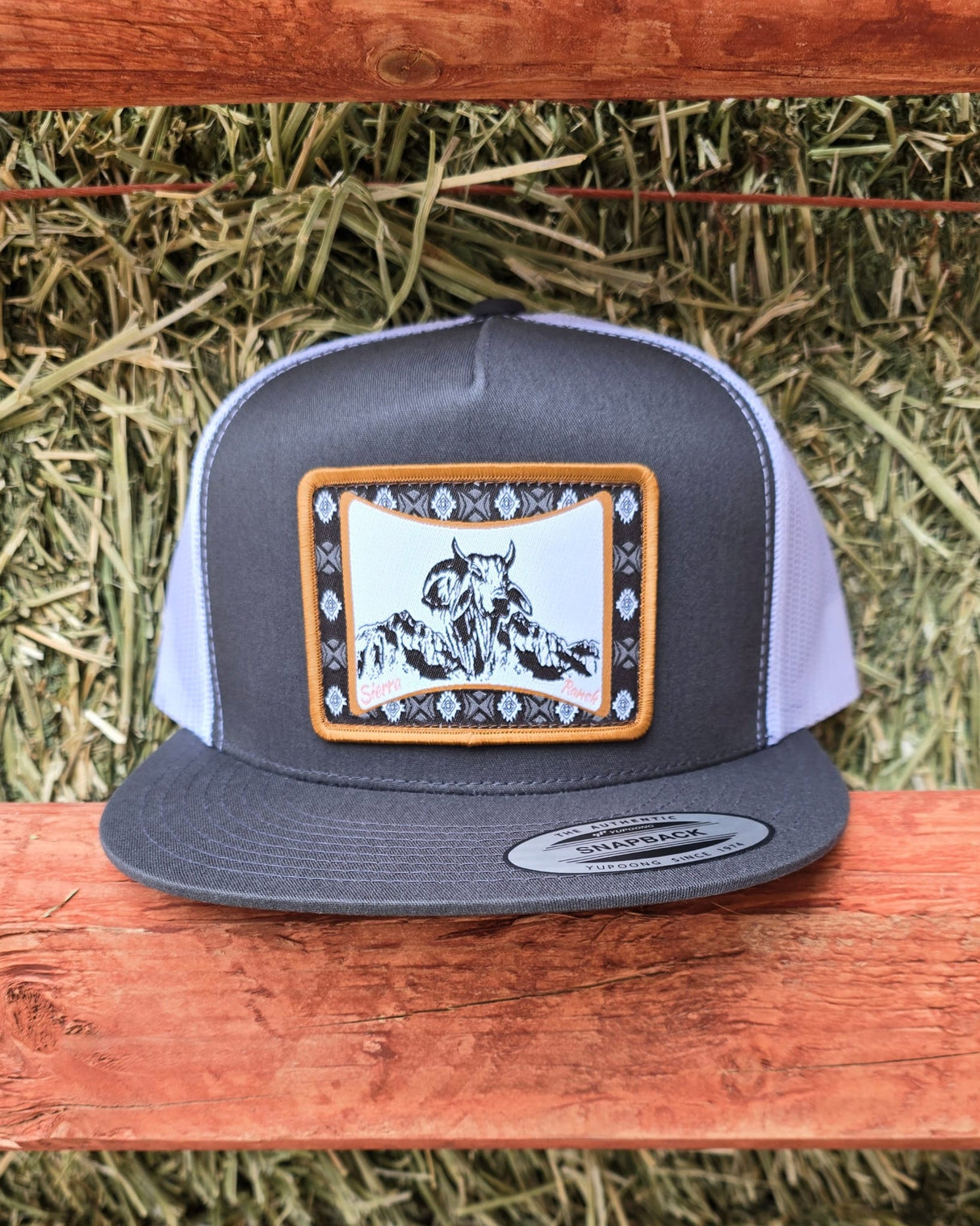 Sierra Ranch Snapback Cap Grey/White