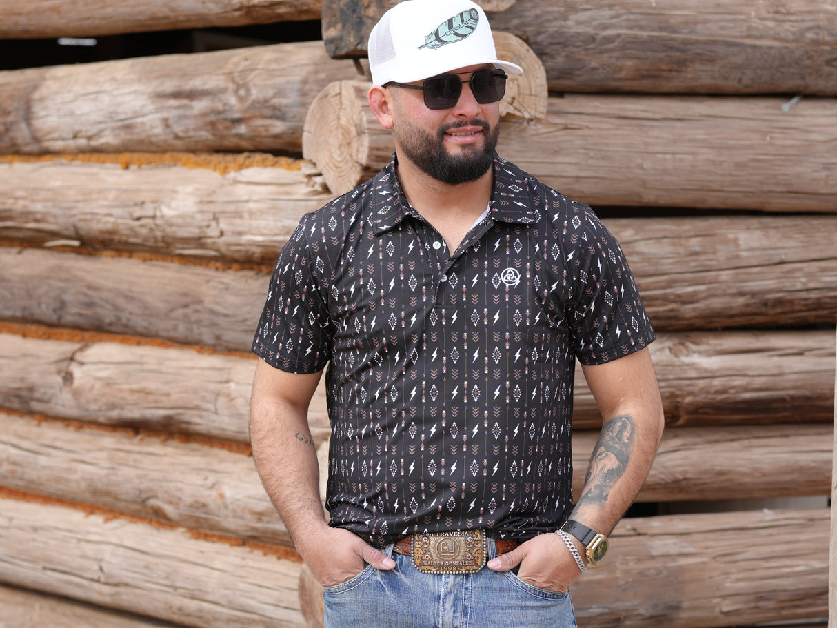 BLACK LIGHTNING POLO - P35