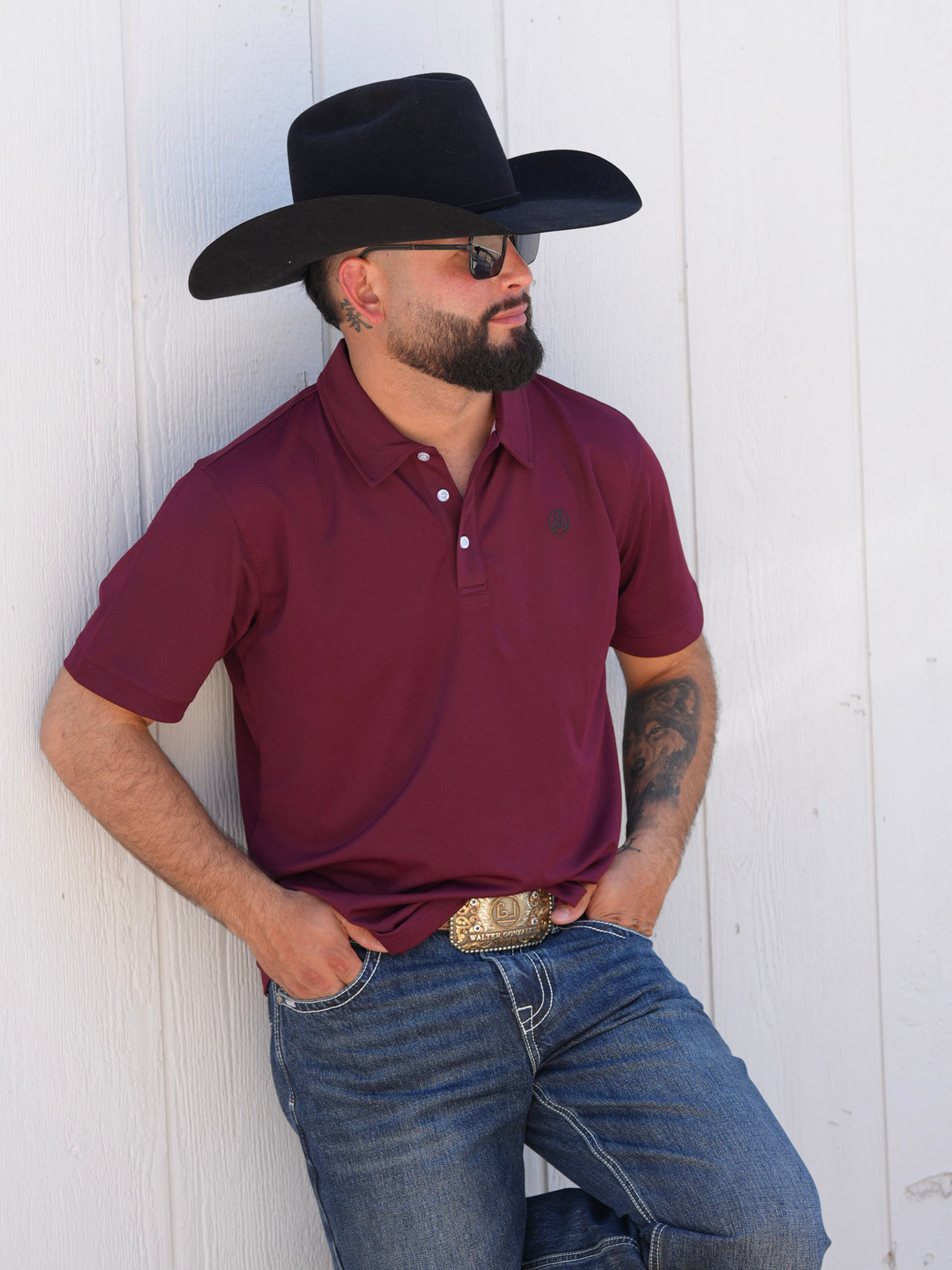 Burgundy Classic Polo - P23-1