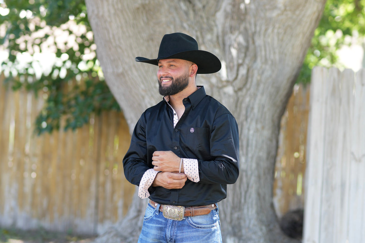 Black Classic Button Up SKCL2023BK-PK