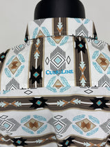 Brown & Blue Aztec Stripe Button Up SKCL2023172 - SS / 172