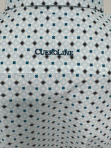 Light Blue Geometric Star Button Up SKCL2023171 171-SS