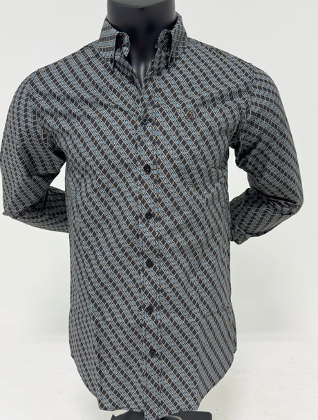 The Justin Black Button Up - 197
