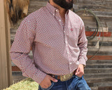 White with Red Squares Classic Fit-SKCL2023022 022