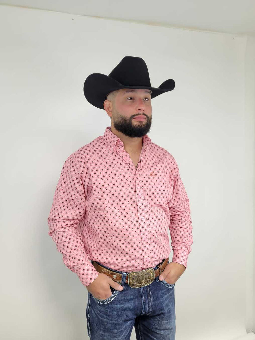 Pink Brown Geometric Print Classic- SKCL2023031 031 *PLEASE SIZE DOWN*