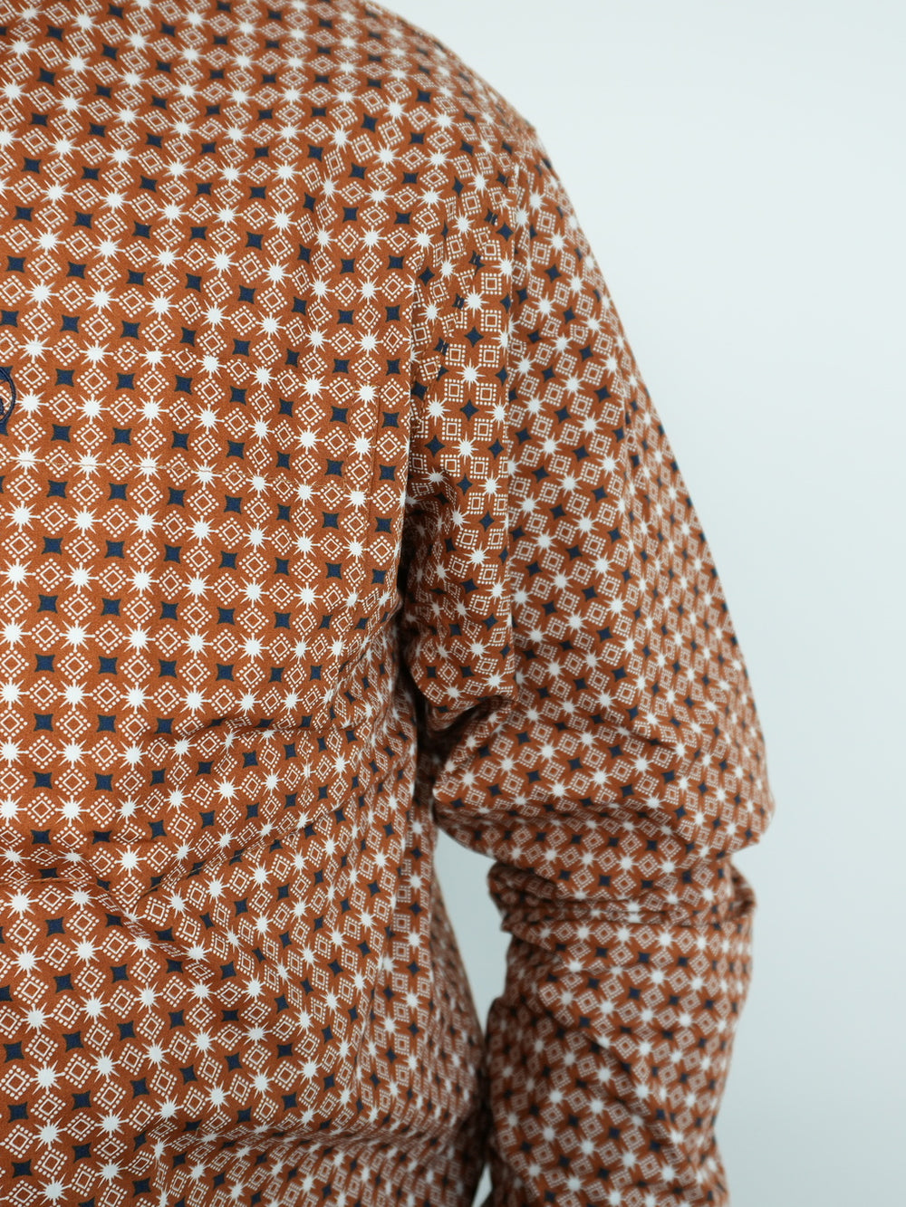 Rustic Brown White Stars Classic-SKCL2023035 035 *PLEASE SIZE DOWN*