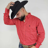 Navy Stars on a Red Background Classic-SKCL2023039 039