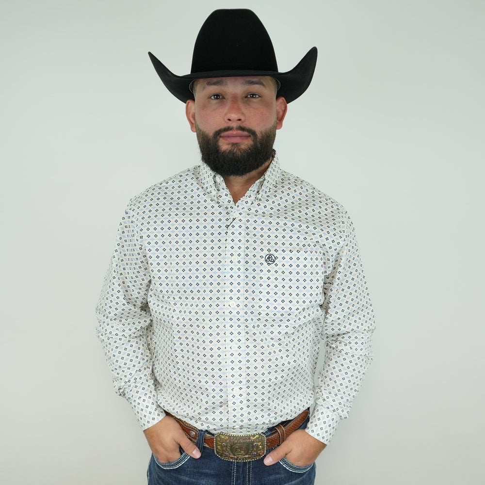 Small Geometric Design White Classic-SKCL2023032 032 *PLEASE SIZE DOWN*