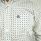Small Geometric Design White Classic-SKCL2023032 032