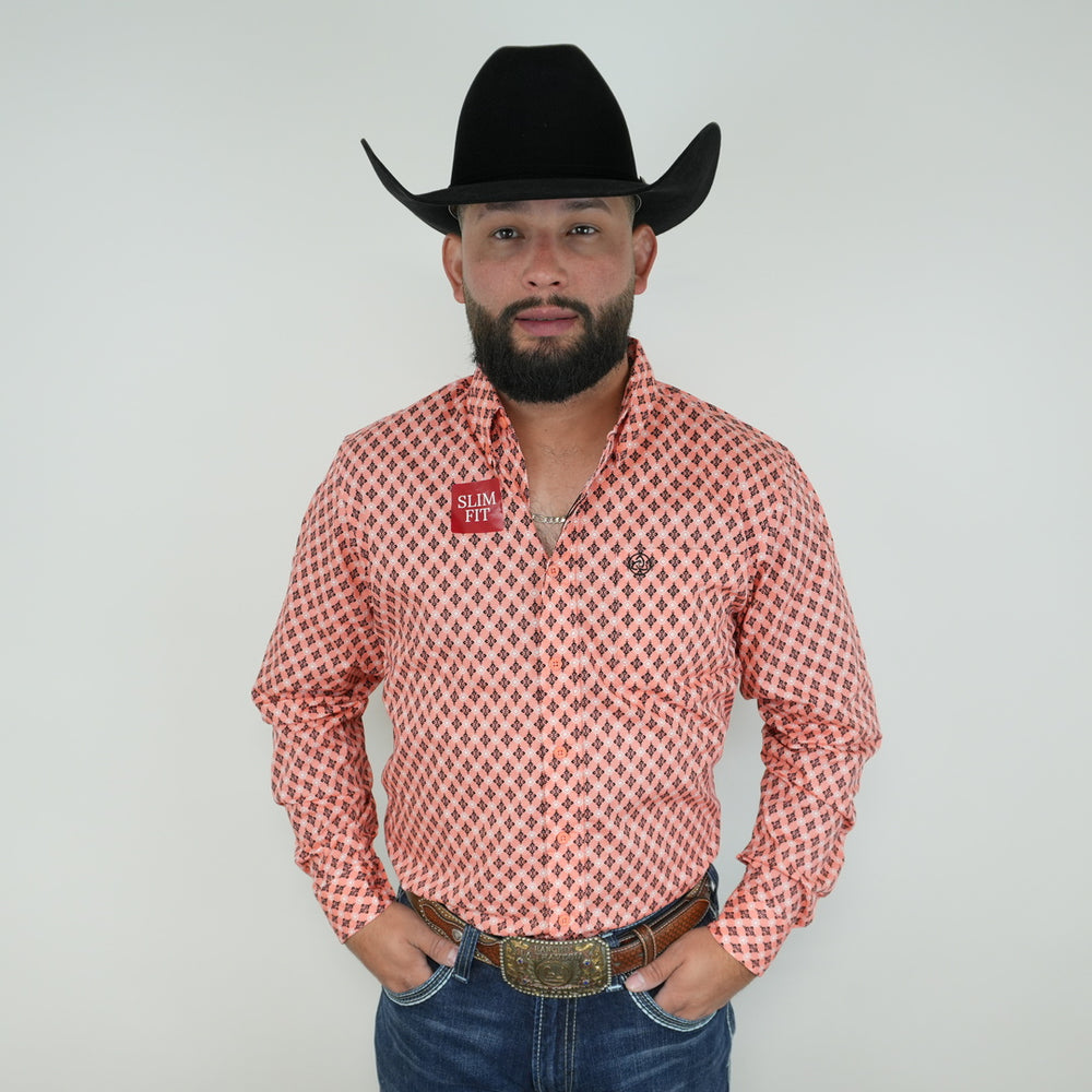 Fancy Aztec Symbols Pink Slim-SKCL2023040 040