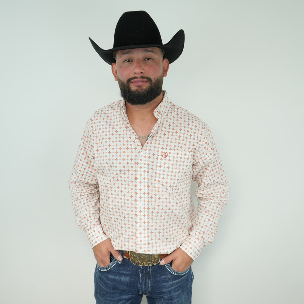 Orange Geometric Print Classic-SKCL2023024 024 *PLEASE SIZE DOWN*