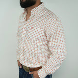 Orange Geometric Print Classic-SKCL2023024 024