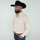 Orange Geometric Print Classic-SKCL2023024 024