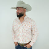 Orange Geometric Print Classic-SKCL2023024 024